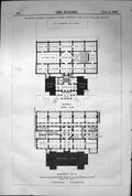 Old Plan Royal Academy Burlington Piccadilly Smirke Architecture 1869 Victorian