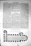 Old Print Plan Guthrie Memorial Chapel Clifton Architecture 1869 Builder 19th