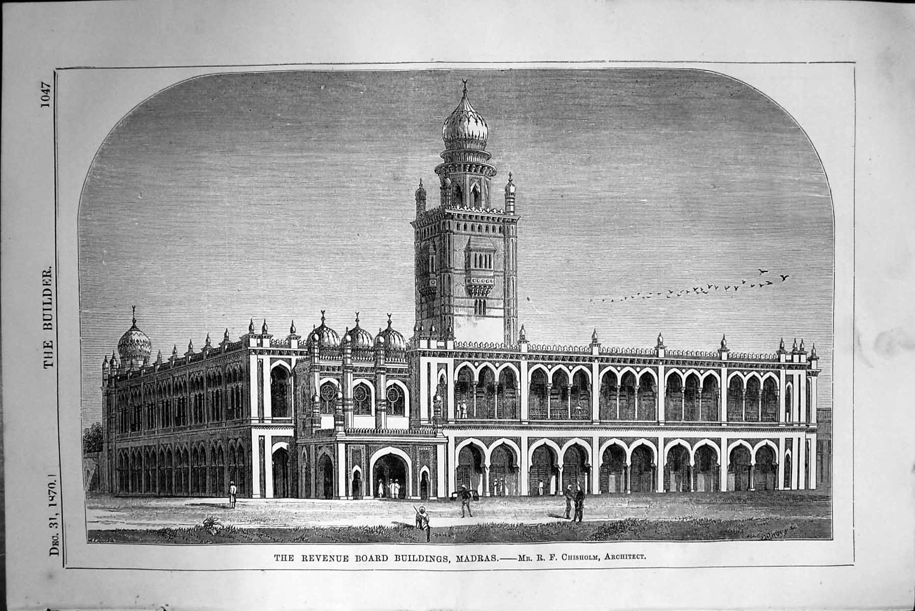Old Revenue Board Buildings Madras Chisholm Architecture 1870 Builder 19th