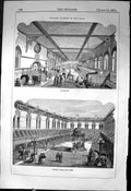 Old Interior Court Yard English Horse Stables Architecture 1871 Build Victorian