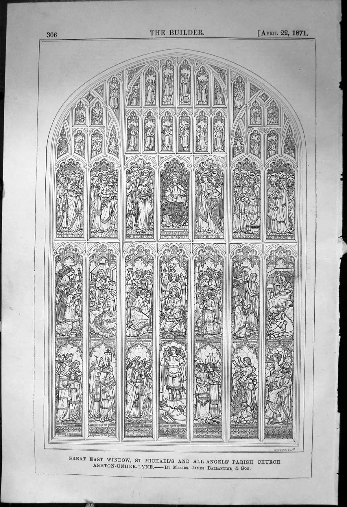 Old East Window Michael'S Angels Parish Church Ballantine Architectur