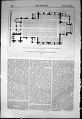 Old Plan St. Jude'S South Kensington Middlesex Architecture 1871 Buil Victorian