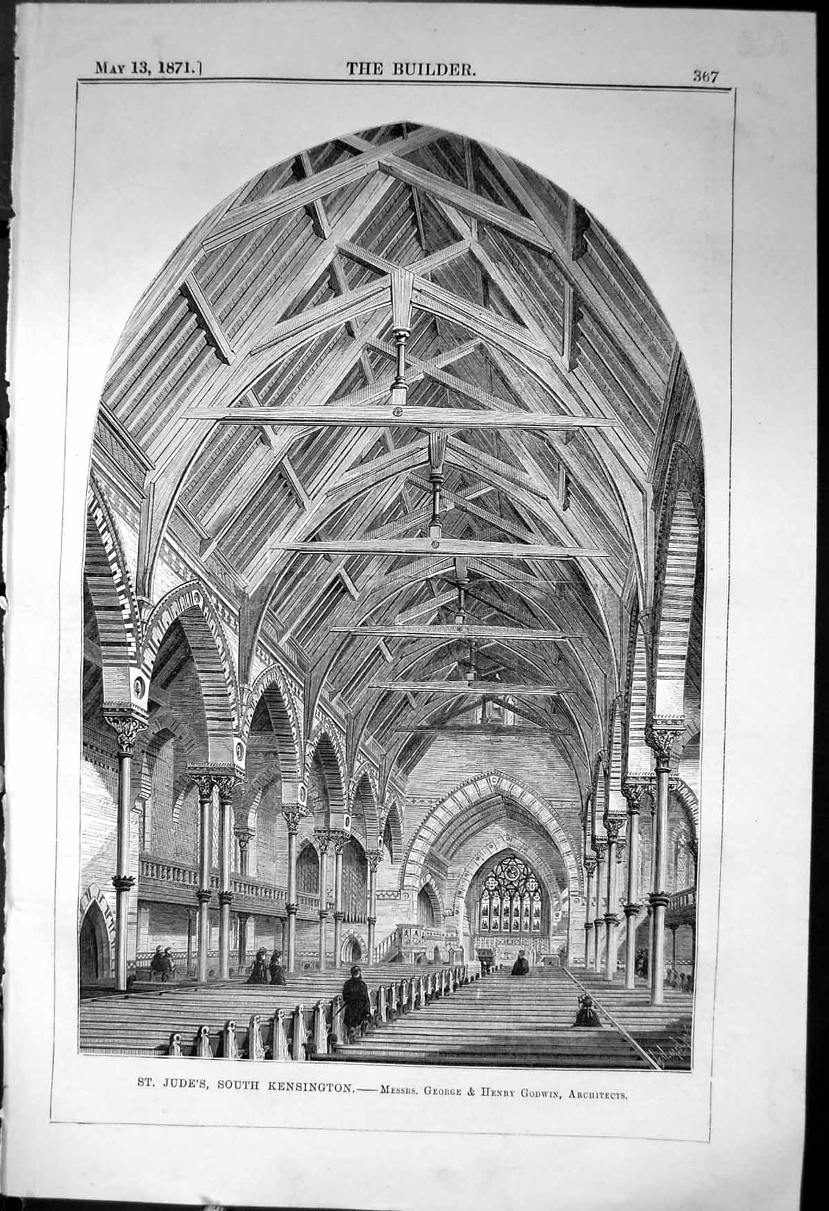 Old St. Jude'S South Kensington George Henry Godwin Architecture 1871 Victorian