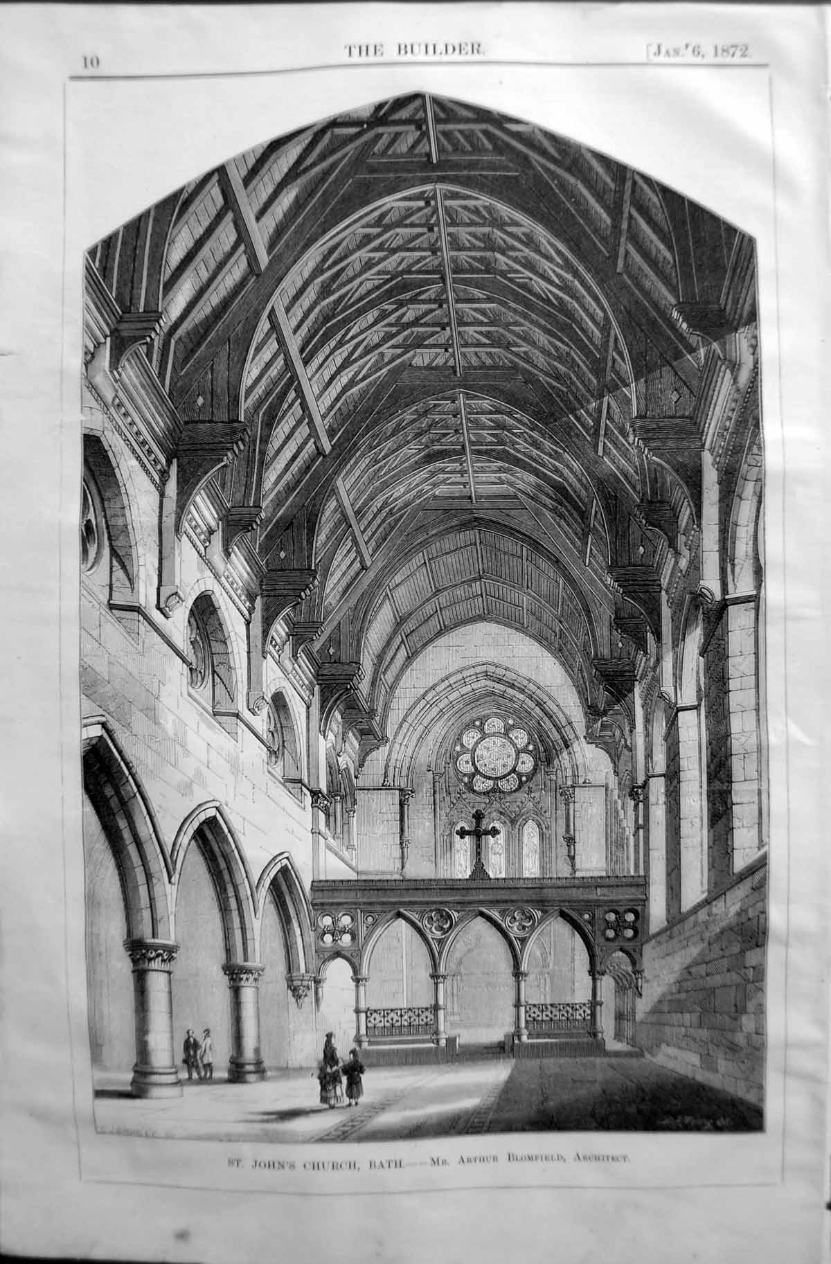 Old St. John'S Church Bath Arthur Blomfield Architecture 1872 Builder Victorian