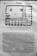 Old First Floor Plan Shipping Warehouse Deansgate Manchester 1872 Bui Victorian