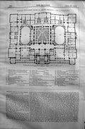 Old Principal Floor Plan Parliament House Berlin Germany 1872 Builder Victorian