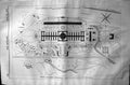 Antique Print 1872 Builder Vienna Universal Exhibition Block Plan Building 19th