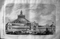 Old 1872 Builder Vienna Universal Exhibition Central Rotunda Architec Victorian