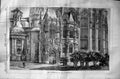 Original Old Antique Print 1872 Builder Cathedral Aix-La-Chapelle Architecture