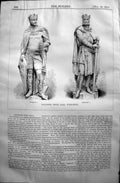 Old Bradford Town Hall Yorkshire Statue William Richard I 1872 Builde Victorian