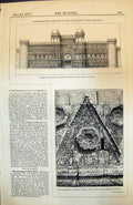 Old Architectural Remains East Side Dead Sea Persian Palace Mashita 1873 19th