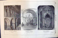Old Print St David'S Cathedral Nave Llandaff Choir Boangor Interior 1873 19th