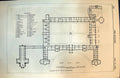 Antique Old Print College St Paul Knutsford Cheshire Ground Floor Plan 1873