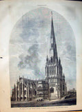Old Church St Mary Redcliff Bristol Restored George Godwin Arch 1874Victorian
