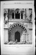 Old Portal Window Central Portion Casa Pia Belem Lisbon Restored 1881 Victorian