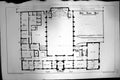 Antique Old Print Hove Town Hall Ground Plan Gallery Performers Rooms 1881 19th