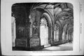 Original Old Antique Print Belem Near Lisbon View In Cloisters 1881 Victorian