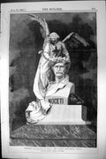 Old Cemetery Sculpture Italy Noceti Monument Genoa Pietro Costa 1881 Victorian