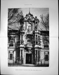 Antique Print Principal Entrance Palace San Telmo Seville Spain 1734 1881
