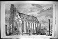 Original Old Antique Print Exterior St Marys Chapel Wurzburg H W Brewer 1881