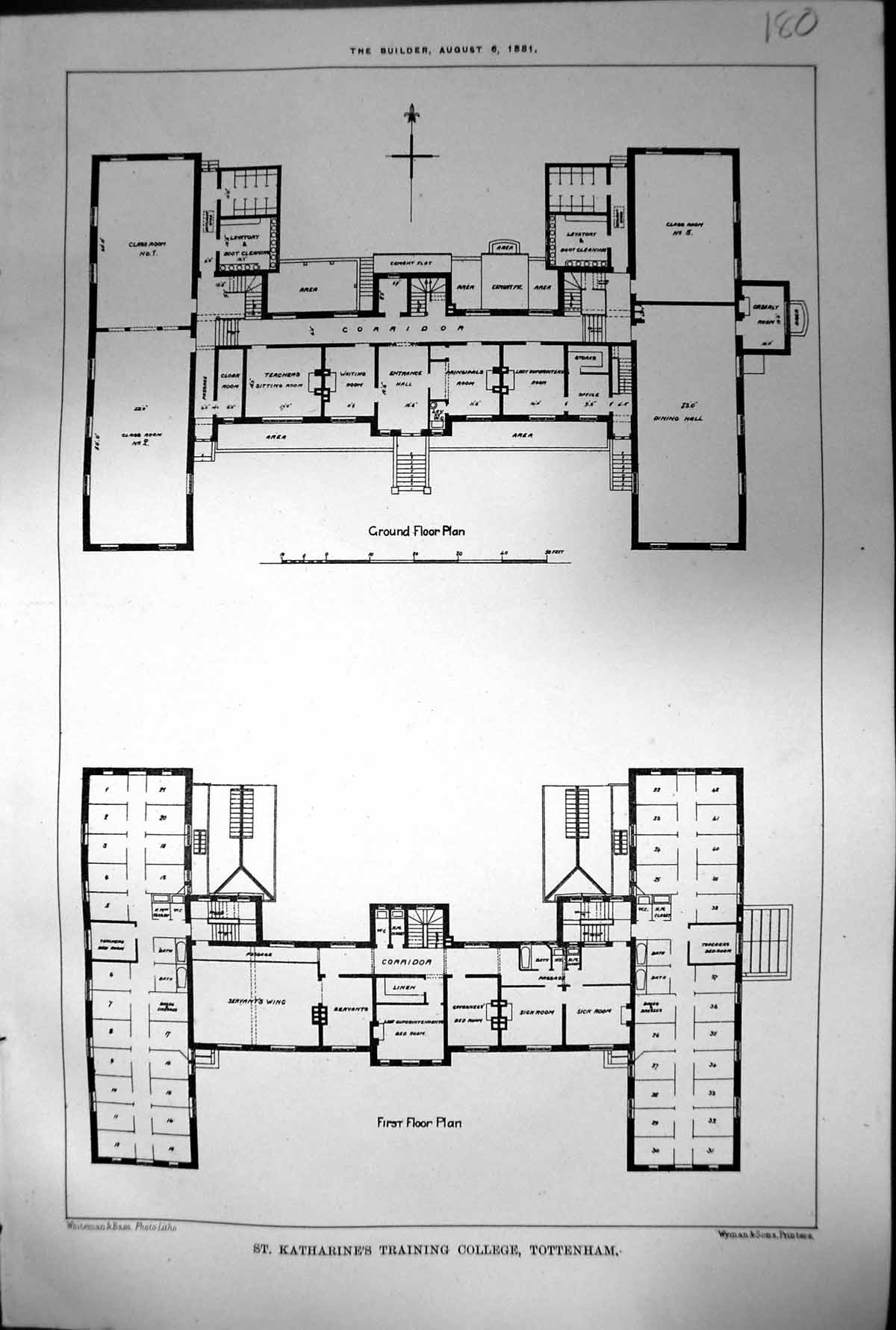 Old Plan St Katherines Training College Tottenham Ground First Floor1