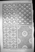 Antique Old Print Diapers For Terra Cotta Four Designs George Chas Haite 1881