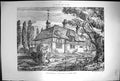 Old Antique Print Out Buildings The Lodge Walmer Kent Stream Trees 1881 19th