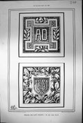 Antique Print Designs For Date Tablets Examples Ad 1881 Geo Chas Haite 1881