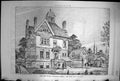 Old Antique Print Proposed House Woodford Essex Henry Shaw Architect 1881 19th