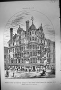 Old Brighton St Architecture Premises Corner West St Kings Road 1881 Victorian