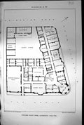 Old Print Proposed Grand Hotel Aldershott Ground Plan Cavendish Road 1881 19th
