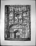 Antique Print Ex Convent San Pablo Valladolid Spain Principal Portal 1881 19th