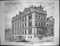 Old New Fices West George St Glasgow James Aitken J Mcleod Arch 1881Victorian