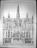 Old Proposed Altar Reredos R C Church Holy Cross Liverpool Pugin 1881 19th