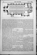 Antique Old Print Plan Church St Mary Portsea Chapel Chancel Vestry Nave 1884