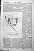 Old Antique Print Section Plan Chesterton Camp Through Fossway Brook 1884 19th