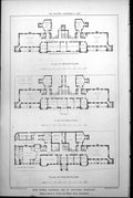 Old Plans East Essex Hastings St Leonards Infirmary K Young H Hall 1884 19th