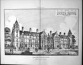 Old Plan Exterior Nurses Home St Marylebone Infirmary Saxon Snell 1884 11 19th