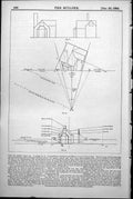 Old Angles Design Houses Lines Chimney Apex Gable Window Head Sill 1884 19th
