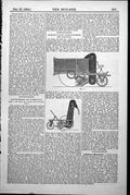 Old Marchs Patent Street Sweeper Elevator Front Cart Back Wagon 1884 Victorian