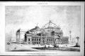 Old Prize Design Theatre Hygiene Exhibition Berlin Exterior View 1884 Victorian