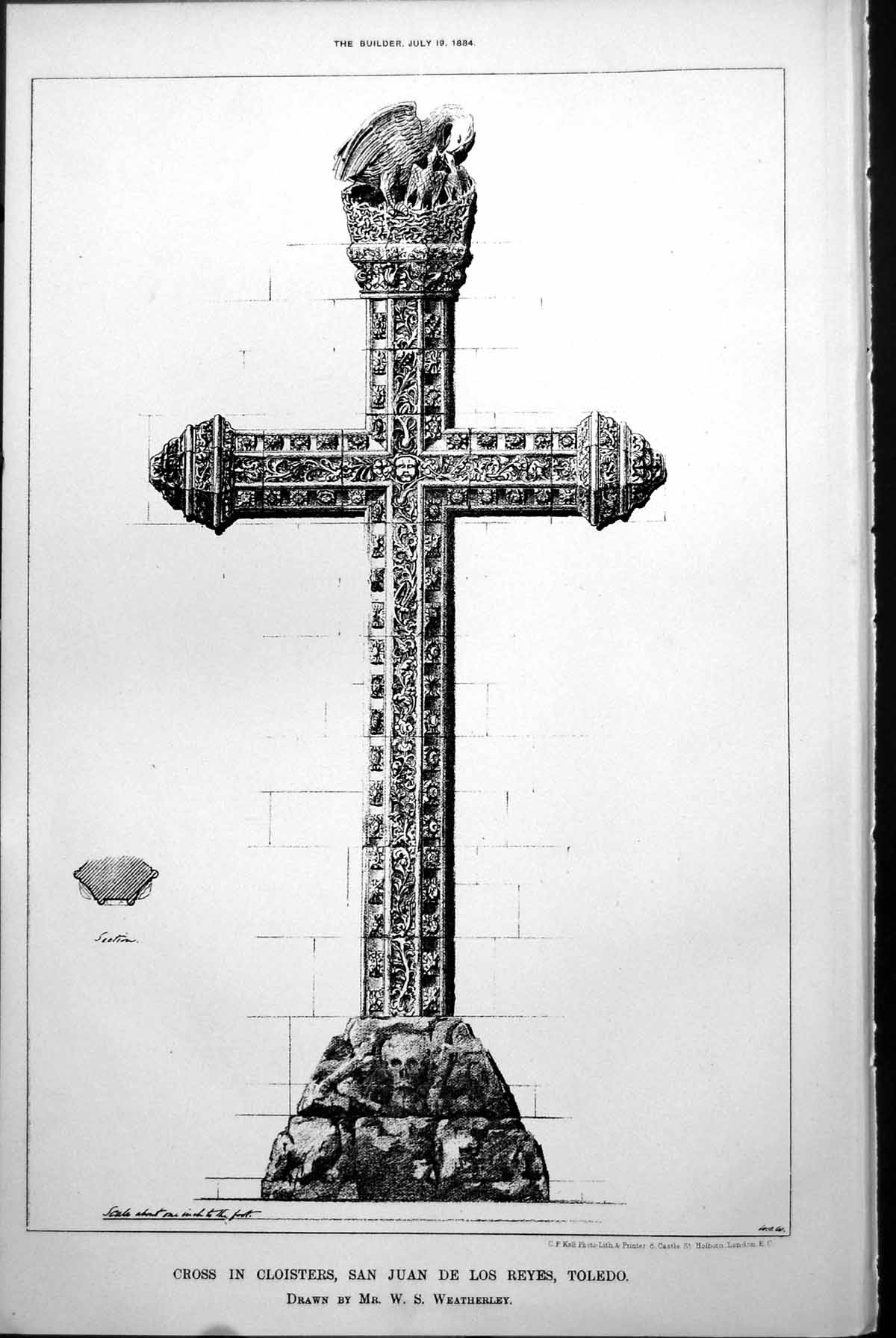 Old Cross Cloisters San Juan De Los Reyes Toledo W S Weatherley 1884 Victorian