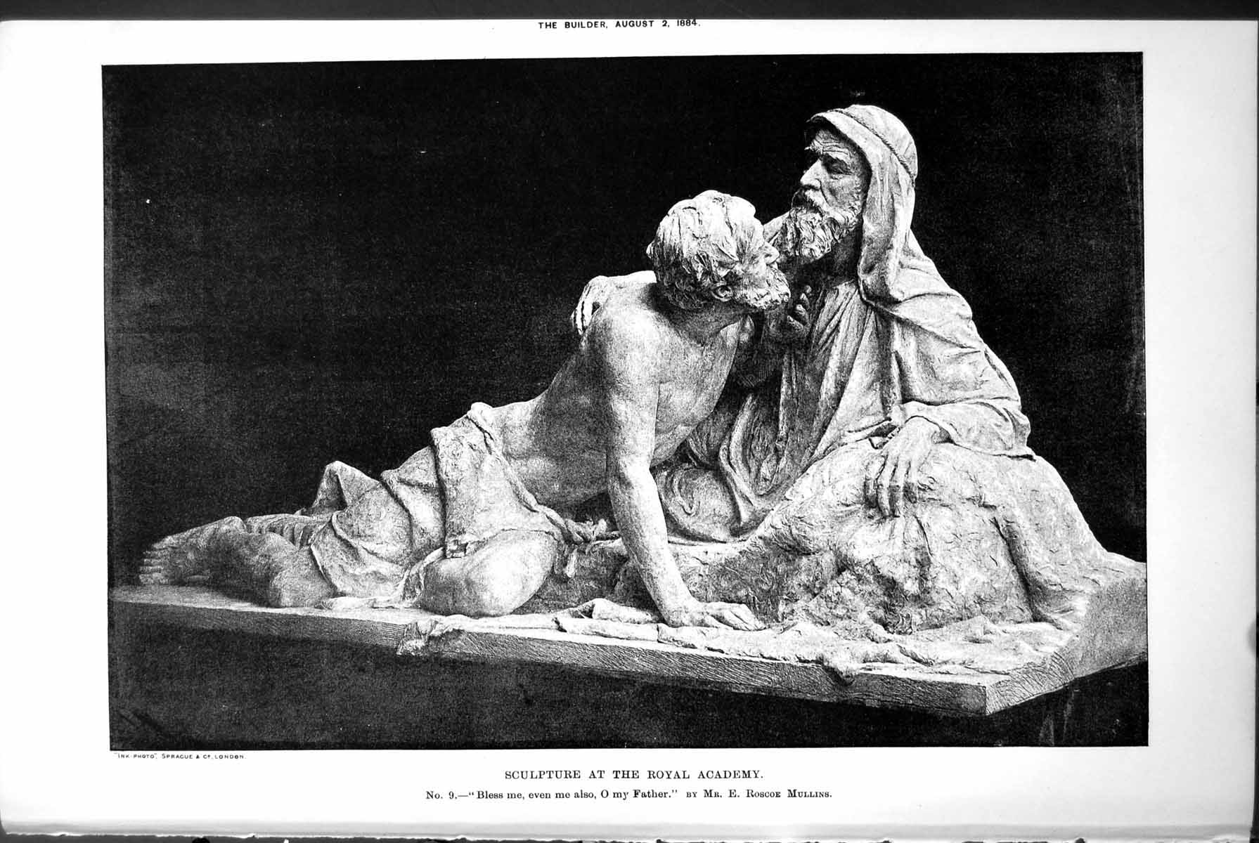 Old Scupture R A Bless Me Even Me Also O My Father E Roscoe Mullins 1884 19th