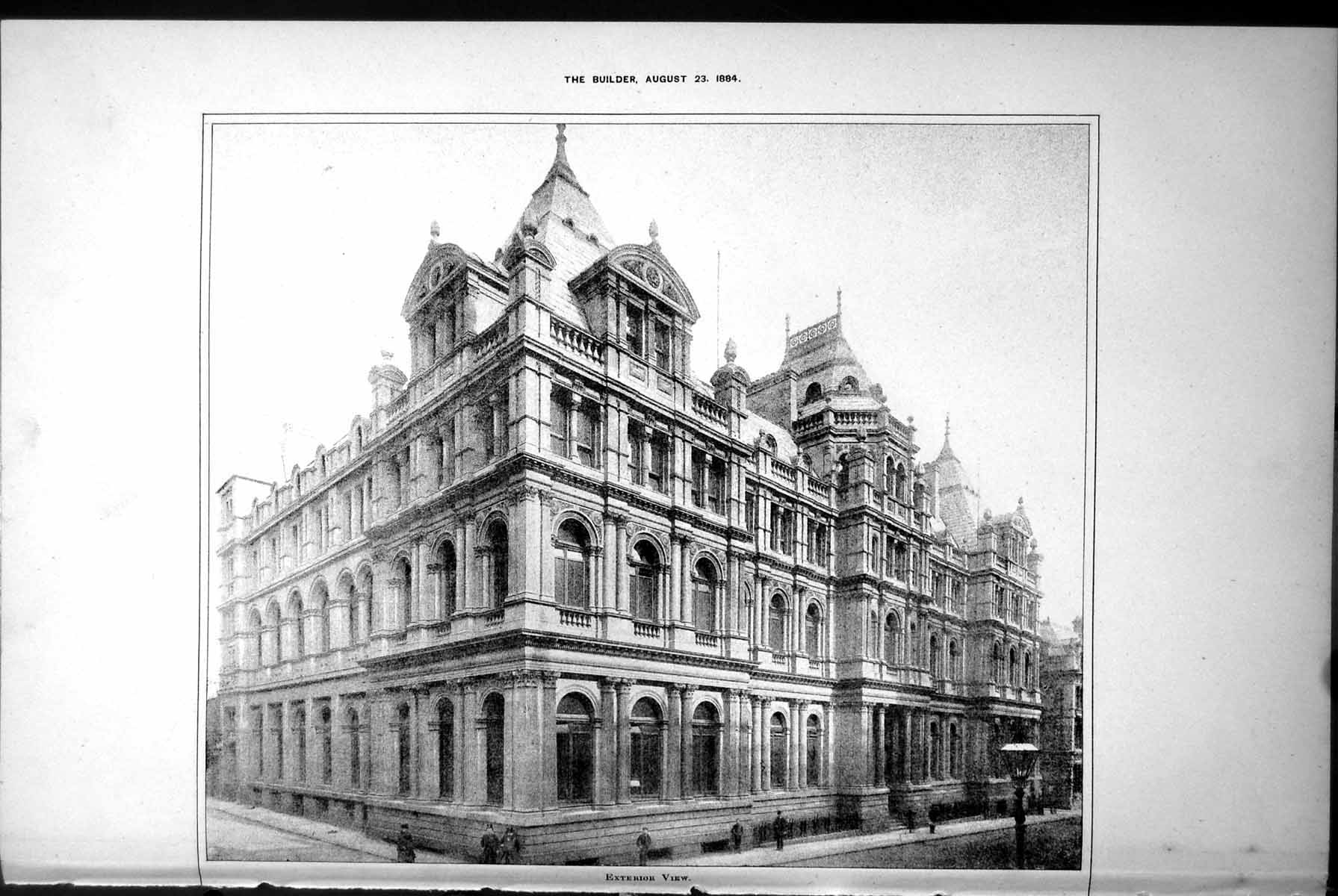 Old Municipal Offices Leeds Exterior View George Corson Architect 1884 19th