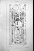 Antique Print Incised Slab Brading Church Isle Wight Man Armour R Paul 1884