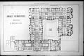 Old Print Design New Admiralty War Offices Ground Plan Verity & Hunt 1884 19th