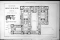 Antique Print Design Admiralty War Offices Ground Plan Maxwell & Tuke 1884 19th