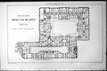Antique Print Design Admiralty War Offices Ground Plan Spalding & Auld 1884