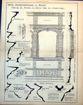 Antique Old Print Hotel Bourgtheroulde Rouen Facade S Side Courtyard 1885 19th