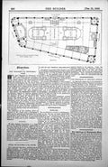 Antique Old Print Grands Magasins Du emps Paris M Paul Sedille Architect 1885